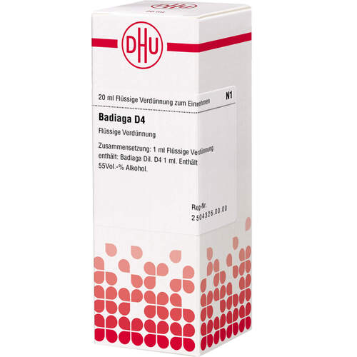 BADIAGA D 4 Dilution, 20 ml, DHU-Arzneimittel GmbH & Co. KG