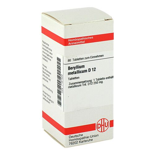 BERYLLIUM METALLICUM D 12 Tabletten, 80 Stk., DHU-Arzneimittel GmbH & Co. KG