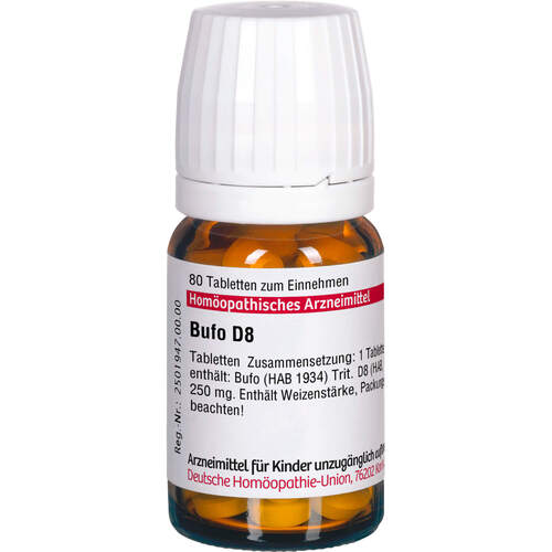 BUFO D 8 Tabletten, 80 Stk., DHU-Arzneimittel GmbH & Co. KG