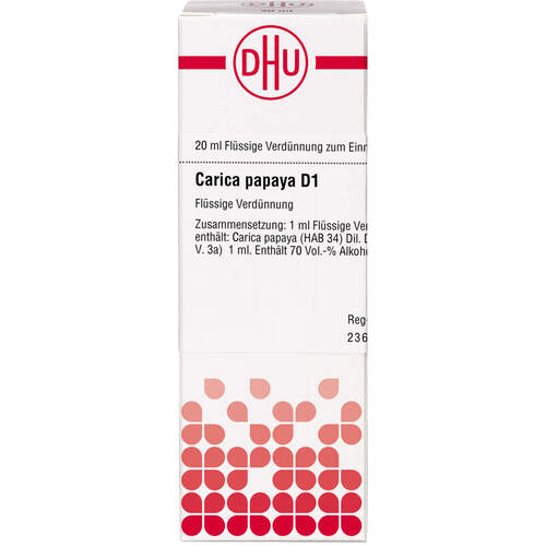 CARICA papaya D 1 Dilution, 20 ml, DHU-Arzneimittel GmbH & Co. KG