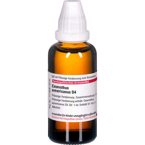 CEANOTHUS AMERICANUS D 4 Dilution, 50 ml, DHU-Arzneimittel GmbH & Co. KG