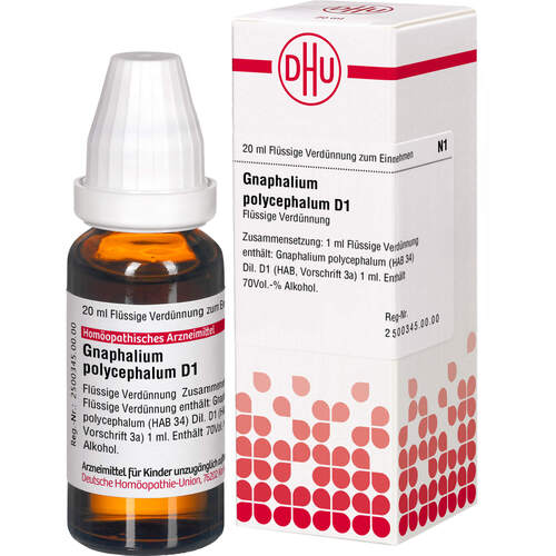 GNAPHALIUM POLYCEPHALUM D 1 Dilution, 20 ml, DHU-Arzneimittel GmbH & Co. KG