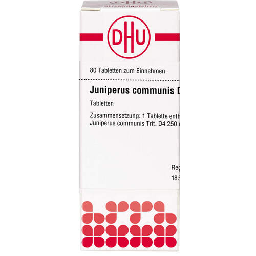 JUNIPERUS COMMUNIS D 4 Tabletten, 80 St, DHU-Arzneimittel GmbH & Co. KG