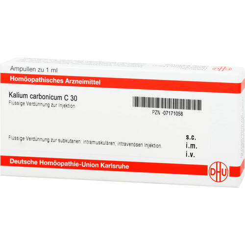 KALIUM CARBONICUM C 30 Ampullen, 10x1 ml, DHU-Arzneimittel GmbH & Co. KG