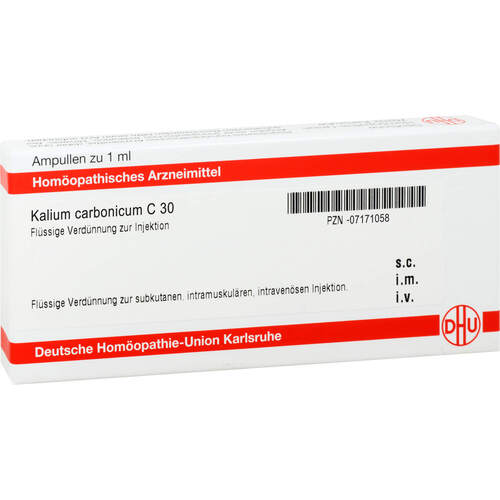 KALIUM CARBONICUM C 30 Ampullen, 10x1 ml, DHU-Arzneimittel GmbH & Co. KG
