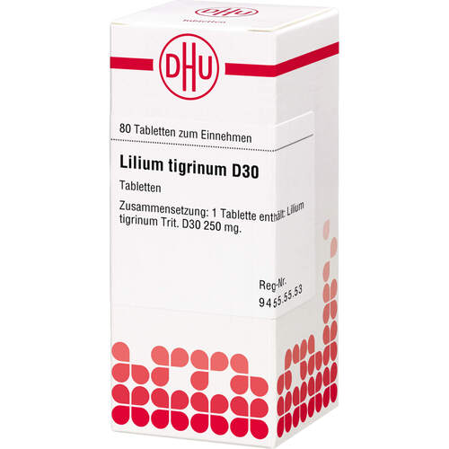 LILIUM TIGRINUM D 30 Tabletten, 80 Stk., DHU-Arzneimittel GmbH & Co. KG