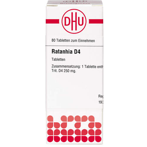 RATANHIA D 4 Tabletten, 80 Stk., DHU-Arzneimittel GmbH & Co. KG