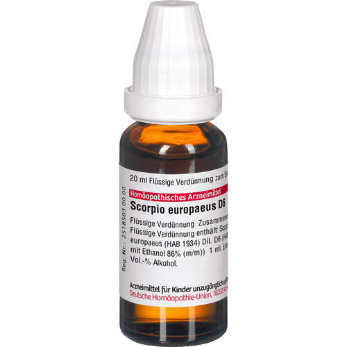 SCORPIO EUROPAEUS D 6, 20 ml, Dhu-Arzneimittel GmbH & Co. KG