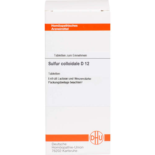 SULFUR COLLOIDALE D 12 Tabletten, 80 Stk., DHU-Arzneimittel GmbH & Co. KG