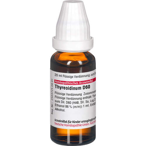THYREOIDINUM D 60 Dilution, 20 ml, DHU-Arzneimittel GmbH & Co. KG THYREOIDINUM D 60 Dilution, 20 ml, DHU-Arzneimittel GmbH & Co. KG