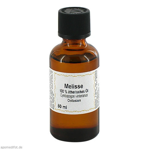 Melisse (Melissa indicum) 100% Ätherisches Öl, 50 ML, Apotheker Bauer & Cie.