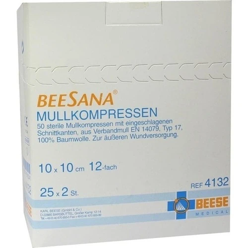 MULLKOMPRESSEN STERIL 12FACH 10X10CM, 25X2 ST, Meditrade GmbH