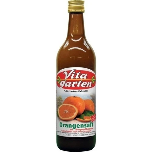 Vitagarten Orangen-Saft mit Fruchtfleisch, 750 ml, Obstsaftkelterei