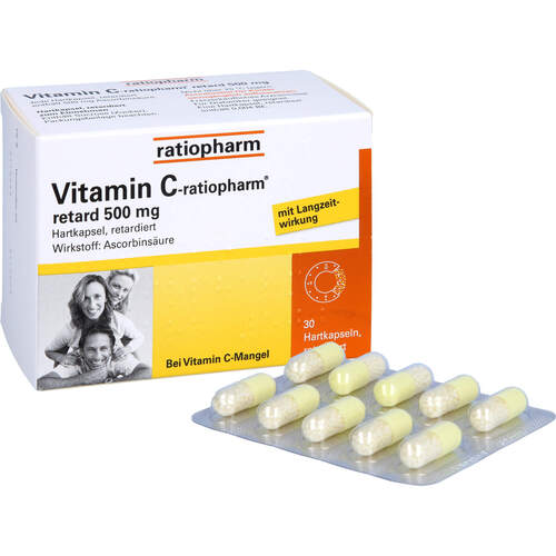 VITAMIN C-ratiopharm retard 500mg, 30 ST, ratiopharm GmbH