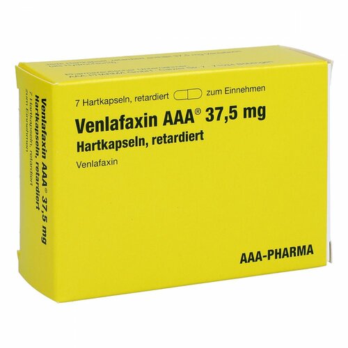 Venlafaxin AAA 37.5 mg Hartkapseln retardiert, 7 Stk., Aaa - Pharma GmbH