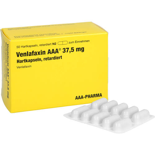 Venlafaxin AAA 37.5 mg Hartkapseln retardiert, 50 st, Aaa - Pharma GmbH