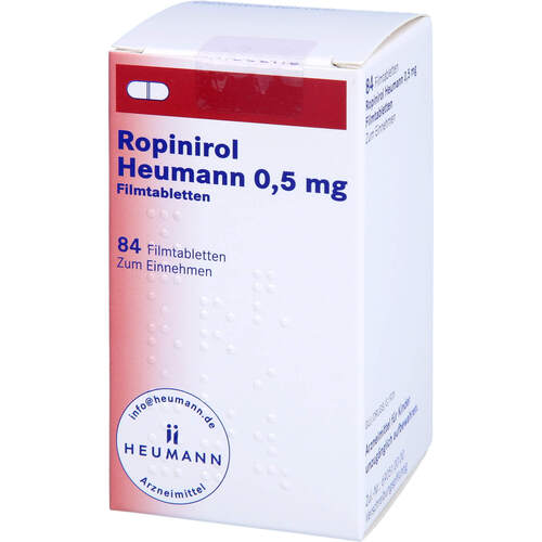 Ropinirol Heumann 0.5 mg Filmtabletten, 84 Stk., Heumann Pharma GmbH & Co. Generica KG