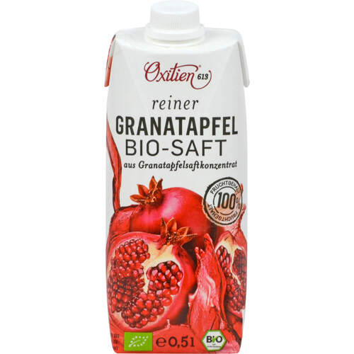 SAFT-FIT Bio-Granatapfelsaft, 0,5 l, Solutions Vertriebs GmbH