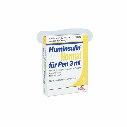 HUMINSULIN NORMAL F PEN, 5x3 ml, Lilly Deutschland GmbH