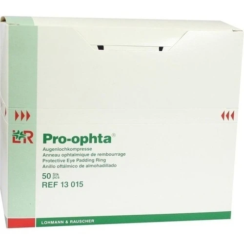 Pro-ophta Augenlochkompresse unsteril, 50 Stk., Lohmann & Rauscher GmbH & Co. KG