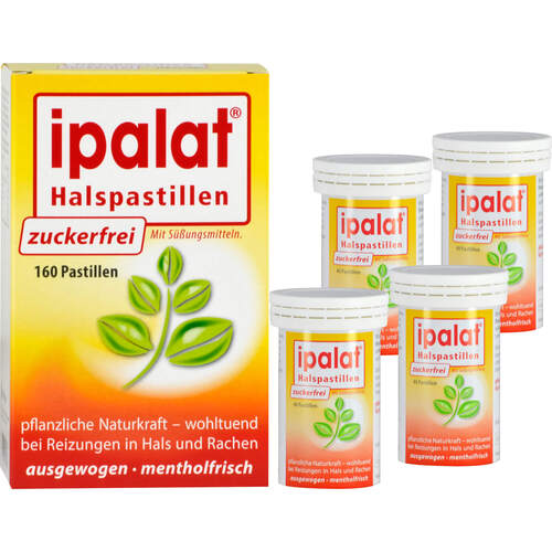 IPALAT Halspastillen zuckerfrei, 160 Stk., Dr. Pfleger Arzneimittel GmbH