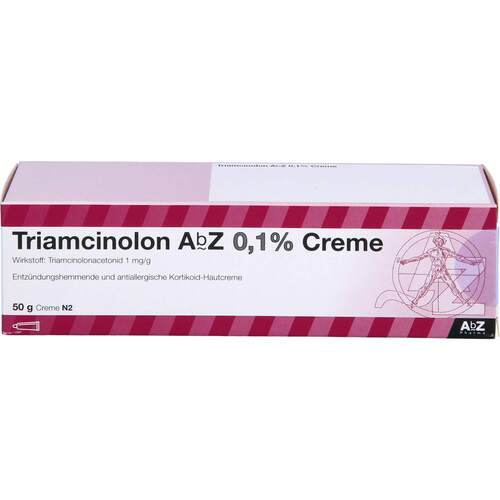 Triamcinolon AbZ 0.1% Creme, 50 g, Abz Pharma GmbH Triamcinolon AbZ 0.1% Creme, 50 g, Abz Pharma GmbH