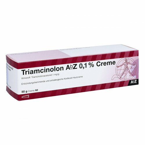 Triamcinolon AbZ 0.1% Creme, 50 g, Abz Pharma GmbH Triamcinolon AbZ 0.1% Creme, 50 g, Abz Pharma GmbH
