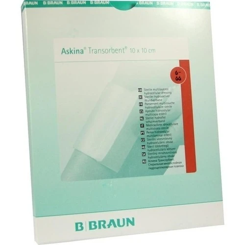 ASKINA TRANSORBENT 10X10CM STER SCHAUMST WUNDAUFL, 5 Stk., B. Braun Melsungen AG