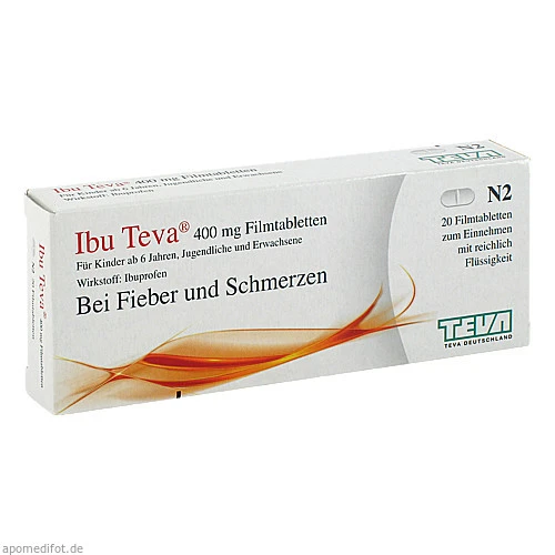 Ibu Teva 400mg Filmtabletten, 20 Stk., TEVA GmbH