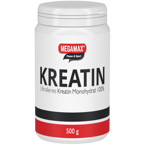 Kreatin Monohydrat 100% MEGAMAX, 500 g, Megamax B.V.
