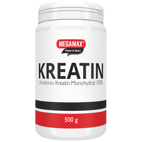 Kreatin Monohydrat 100% MEGAMAX, 500 g, Megamax B.V.