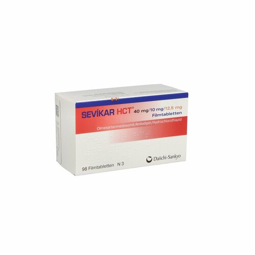 SEVIKAR HCT 40mg/10mg/12.5mg Filmtabletten, 98 ST, Daiichi Sankyo Deutschland GmbH