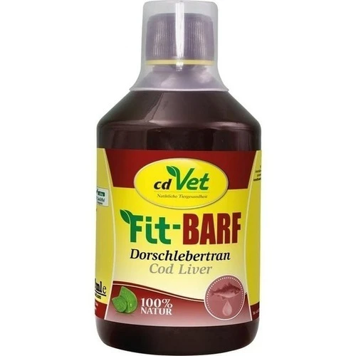 Fit BARF Dorschlebertran vet, 500 ml, cdVet Naturprodukte GmbH
