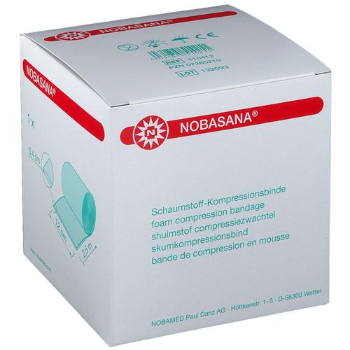 NOBASANA 2.5MX12CM 0.4CM STARK SCHAUMSTOFFBINDE, 1 Stk., Nobamed Paul Danz AG