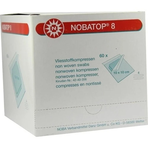 NOBATOP 8 Kompressen 10x10 cm steril, 60x2 Stk., NOBAMED Paul Danz AG
