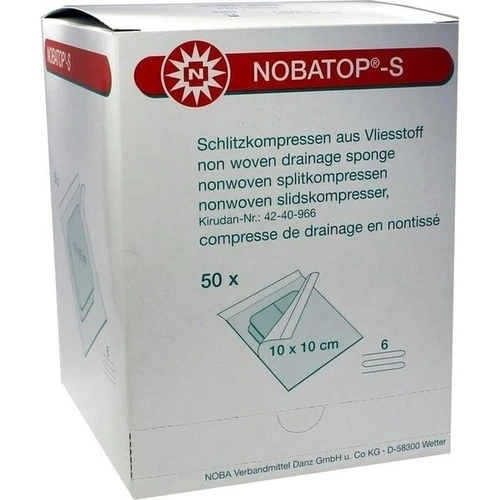 NOBATOP S 710x10CM STERILE KOMPRESSEN, 50x2 Stk., Nobamed Paul Danz AG