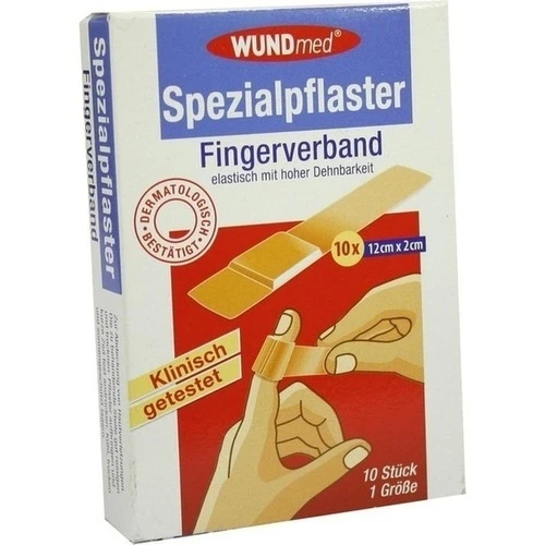 Fingerverband Spezialpflaster 12cmx2cm, 10 Stk., Axisis GmbH