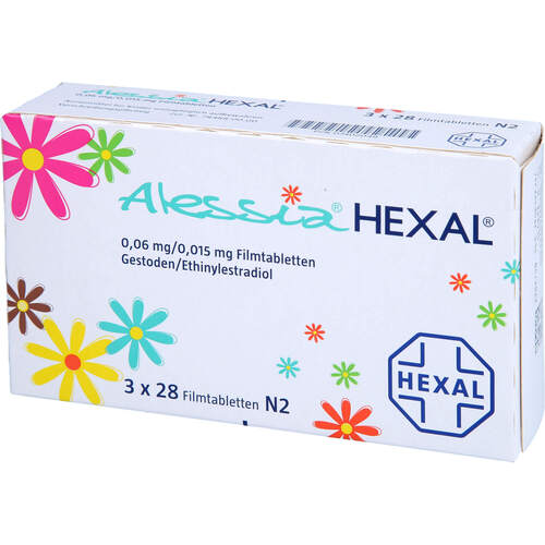 Alessia HEXAL 0.06mg/0.015mg Filmtabletten, 3x28 Stk., HEXAL AG