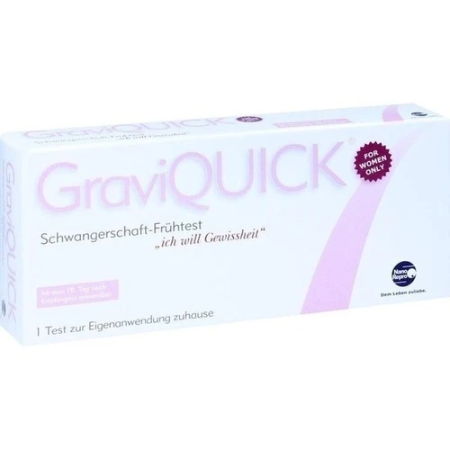 GraviQUICK Schwangerschaft-Frühtest, 1 Stk., Nanorepro AG