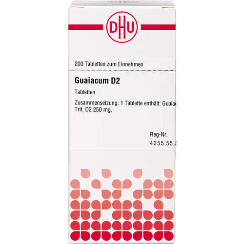 GUAIACUM D 2 Tabletten, 200 Stk., DHU-Arzneimittel GmbH & Co. KG