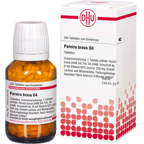 PAREIRA BRAVA D 4 Tabletten, 200 Stk., DHU-Arzneimittel GmbH & Co. KG