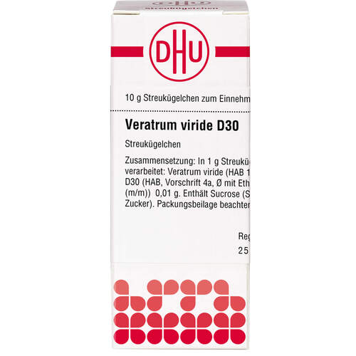 VERATRUM VIRIDE D30, 10 g, Dhu-Arzneimittel GmbH & Co. KG