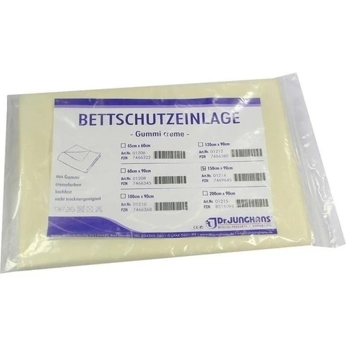 BETTSCHUTZEINLAGE GUMMI 150x90 CREME, 1 Stk., Dr. Junghans Medical GmbH