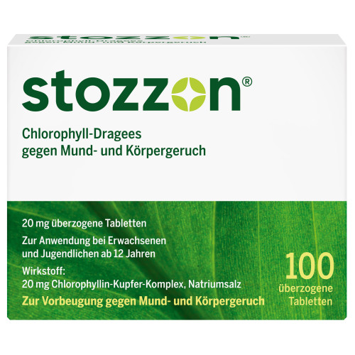 Stozzon Chlorophyll, 100 Stk., Queisser Pharma GmbH & Co. KG