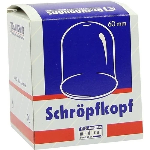 Schröpfköpfe Glas 6cm Durchmesser, 1 Stk., Dr. Junghans Medical GmbH