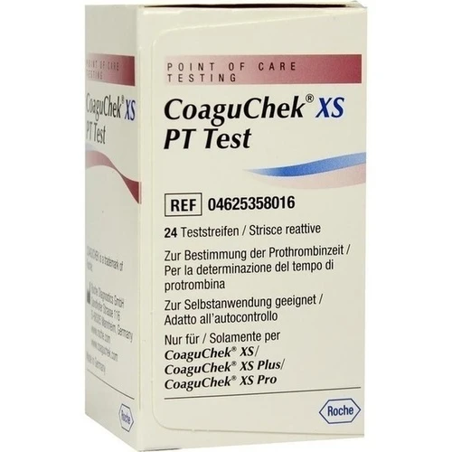 COAGUCHEK XS PT Test, 24 Stk., Aca M&uuml;ller/Adag Pharma AG