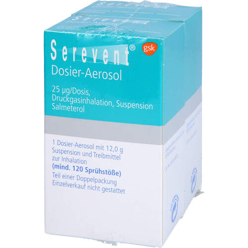 SEREVENT Dosier-Aerosol 120 HUB, 2 ST, GlaxoSmithKline GmbH & Co. KG