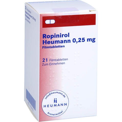 Ropinirol Heumann 0.25 mg Filmtabletten, 21 Stk., Heumann Pharma GmbH & Co. Generica KG