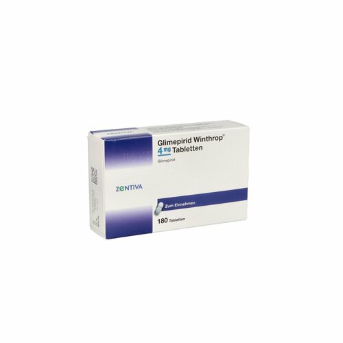 Glimepirid Winthrop 4mg Tabletten, 180 Stk., Zentiva Pharma GmbH