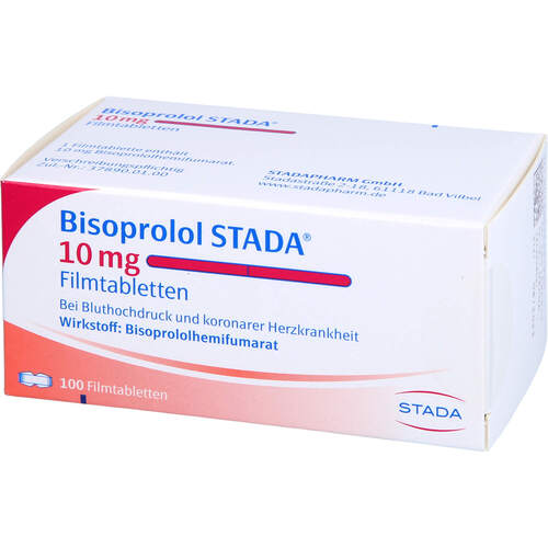 Bisoprolol STADA 10mg Filmtabletten, 100 Stk., STADAPHARM GmbH